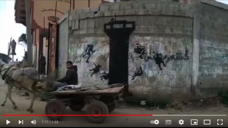 Banksy nei tunnel di Gaza, sepolte anche le sue parole
